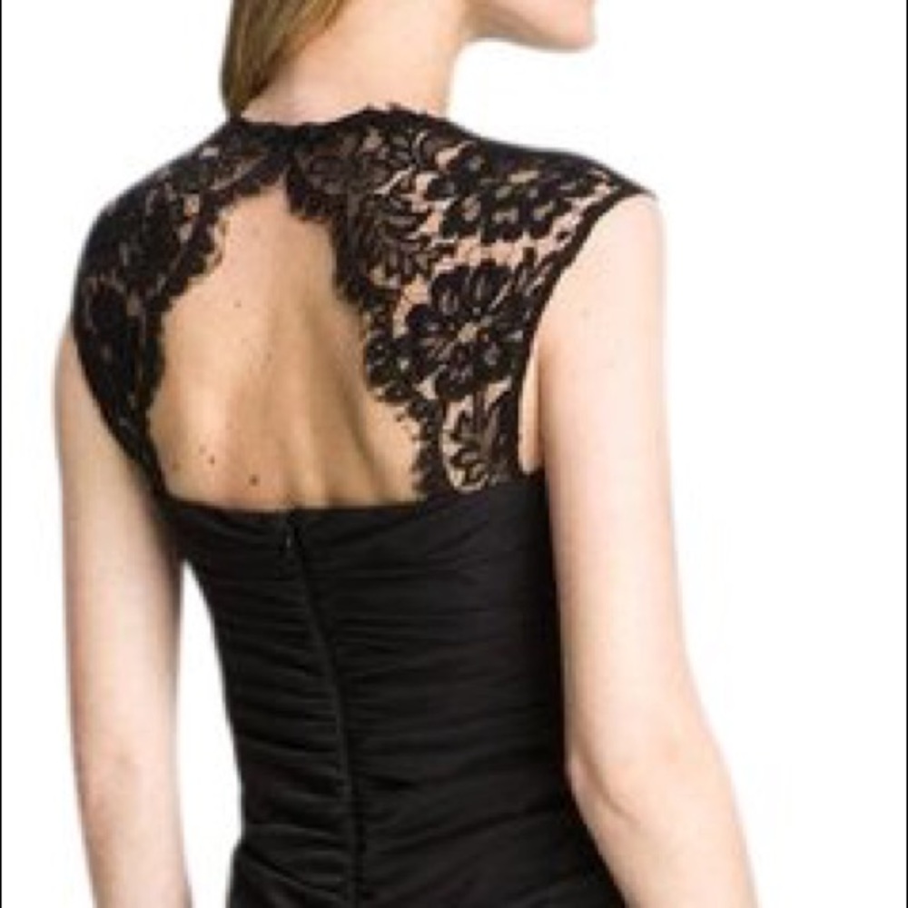 NWT- XSCAPE Formal Black Dress/Gown W/Lace & Chiffon